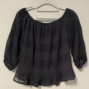 Navy blue blouse
